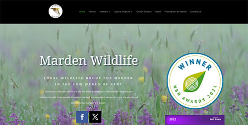 Community Project in for a Wildlife Group in Marden Kent